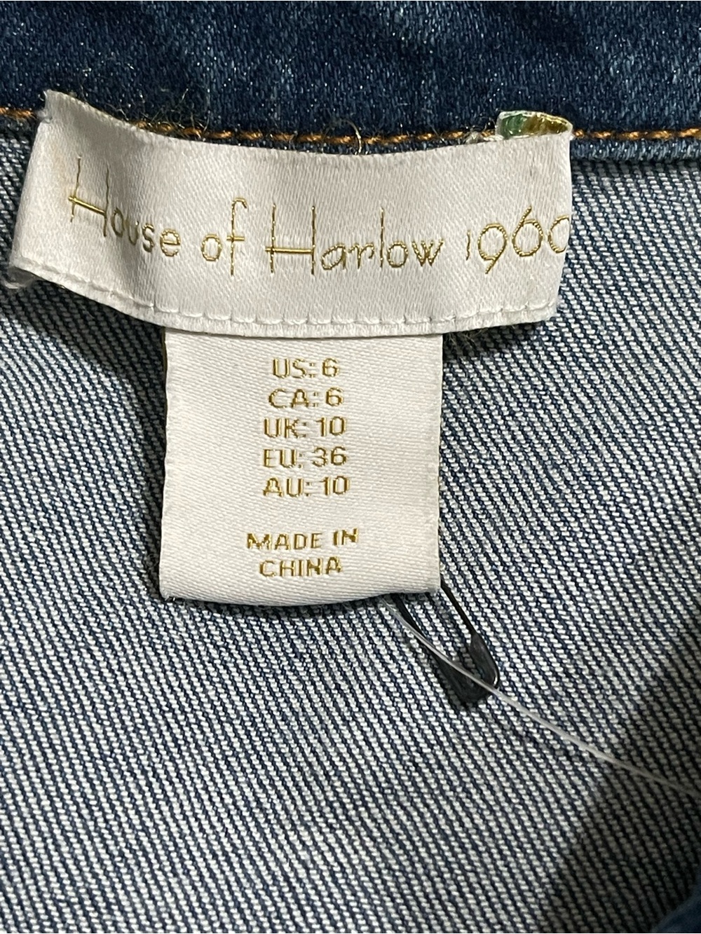 House of Harlow 1960 Edie Denim Midi Dress - Picture 9 of 14
